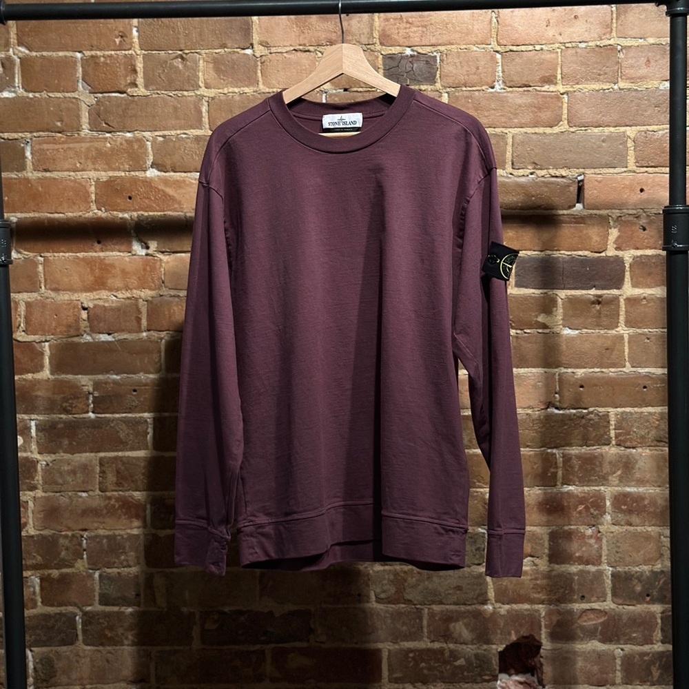 Stone Island Purple Long Sleeve Tee